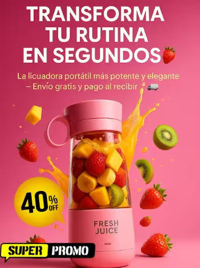 LICUADORA PORTATIL RECARGABLE USB perfecta para llevar a todos lados